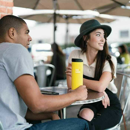 Klean Kanteen TKWide Ανακυκλώσιμο Μπουκάλι Θερμός Ανοξείδωτο BPA Free 590ml Λευκό