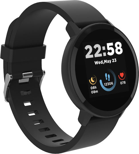 Canyon Lollypop SW-63 43mm Wasserdicht Smartwatch mit Pulsmesser (Schwarz)