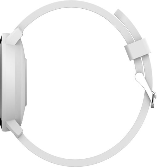 Canyon Lollypop SW-63 43mm Waterproof Smartwatch with Heart Rate Monitor (White)