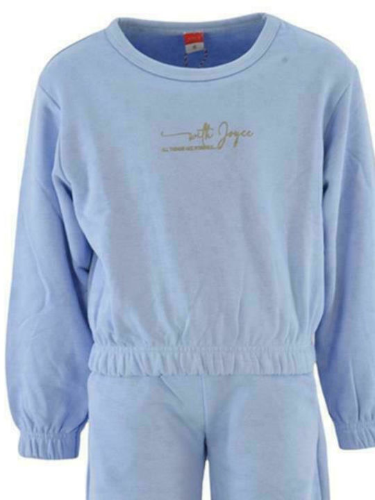 Kids Sweatpants Set Light Blue 2pcs All Things Are Possible
