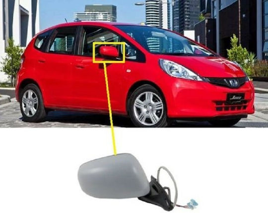 Prasco Electric Car Right Side Mirror Electric Passenger Side Mirror for Honda Jazz 2008-11