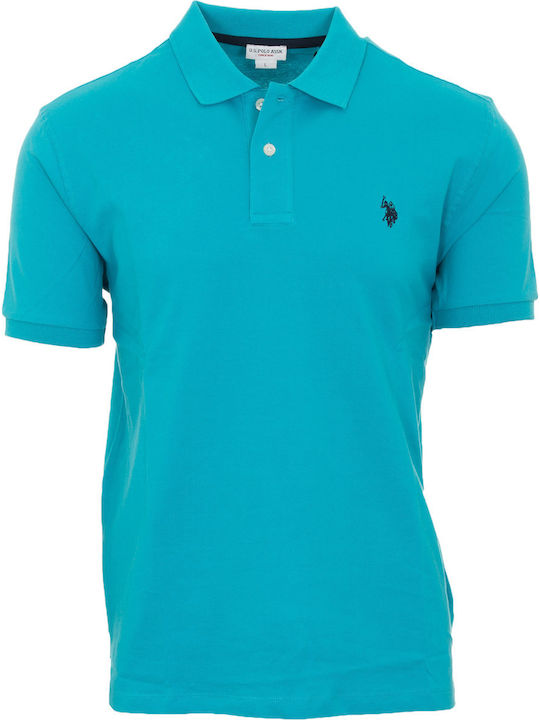 Institutional Polo Short Sleeve Blouse Light Blue