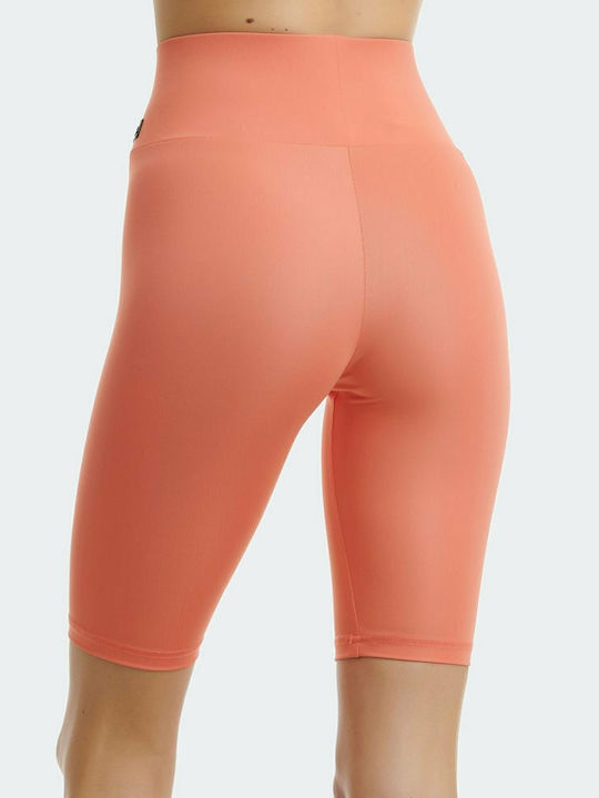 Training Women's Bike Leggings High Waist Papaya