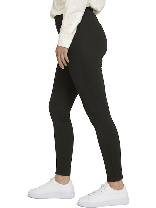 Frauen Lang Leggings Hochgeschnitten Schwarz