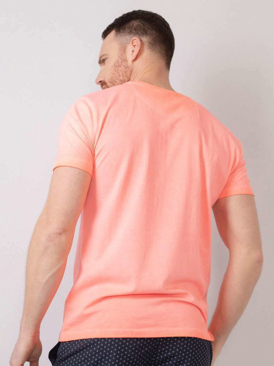 Petrol Industries Men's Short Sleeve T-shirt Coral