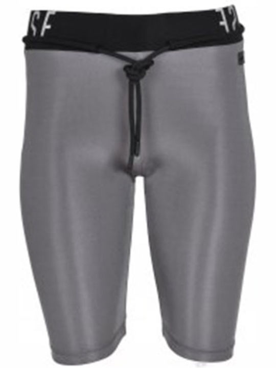 Women's Bike Training Legging Shiny & High Waisted Silver