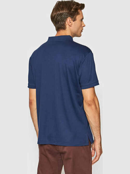 Polo Short Sleeve Navy Blouse