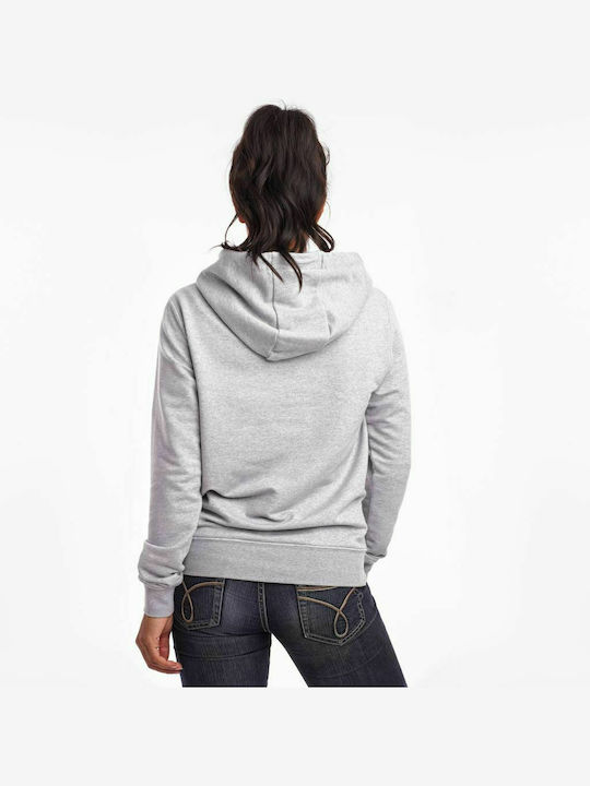 Saucony Midweight Graphic Women's Hooded Sweatshirt Gray