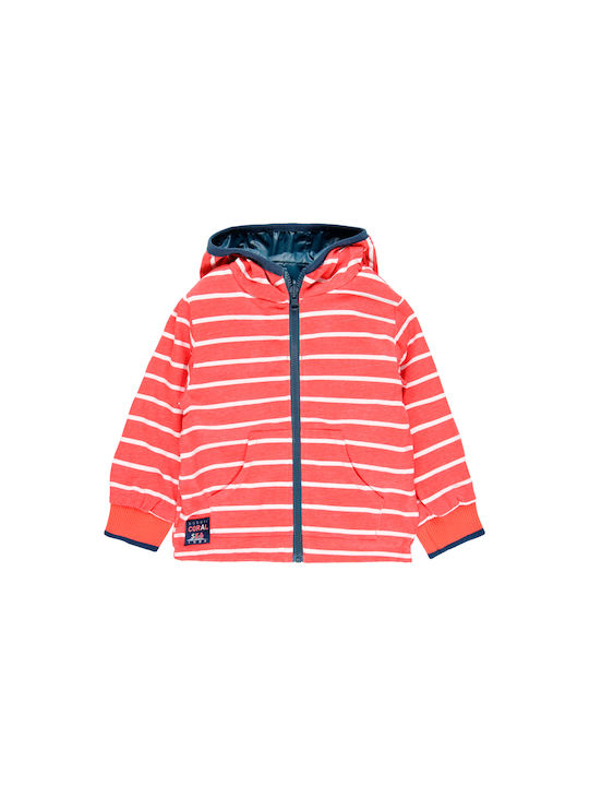 Boboli Kids Sports Jacket short Windproof Double Sided Hooded Orange