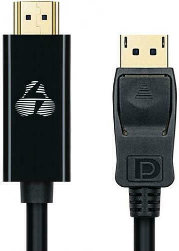 Powertech Kabel DisplayPort-Stecker - HDMI-Stecker 1.8m Schwarz (CAB-DP059)