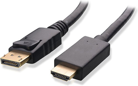 Powertech Cable DisplayPort male - HDMI male 3m (CAB-DP028)