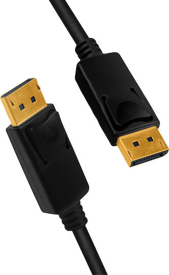 LogiLink Кабел DisplayPort Мъжки - DisplayPort Мъжки 2м Черен (CV0120)