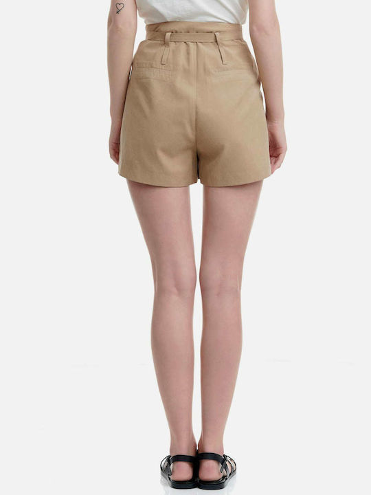 Femei Talie înaltă Pantaloni scurți Bej