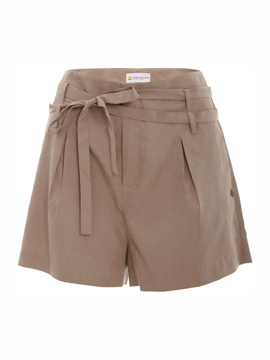 Femei Talie înaltă Pantaloni scurți Bej