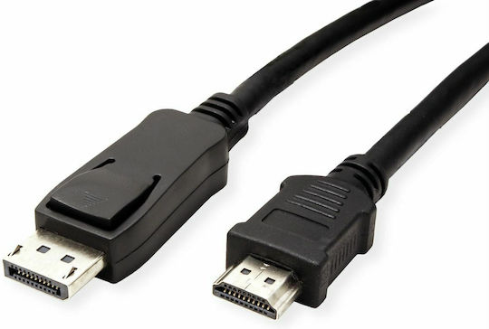 Roline Cable DisplayPort male - HDMI male 1m Black (11.99.5780)
