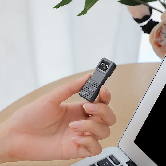 Hoco UD6 Intelligent 128GB USB 2.0 Stick Μαύρο