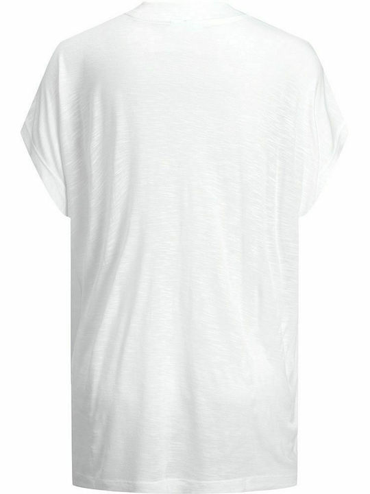 Jack & Jones Γυναικείο T-shirt Λευκό