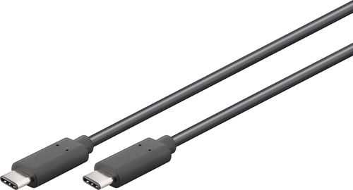 Goobay USB 3.2 Video Kabel USB-C Männlich - USB-C 60W PD Schwarz 0,5m 67975