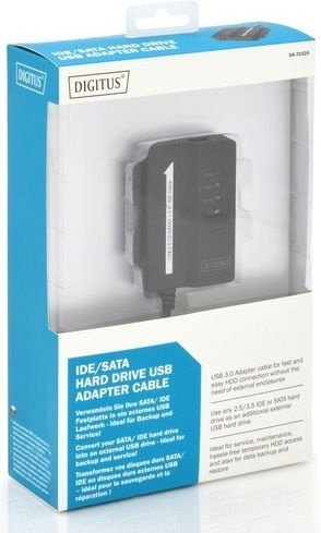Digitus DA-70325 USB 3.0 IDE and SATA Cable Black
