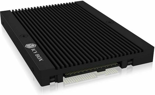 Icy Box Case for Hard Drive 2.5" SATA III / SAS / PCI Express with Connection U.2