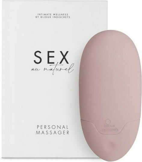 Bijoux Indiscrets Sex Au Naturel Personal Massager Clitoral Vibrator 9.5cm Pastel Pink