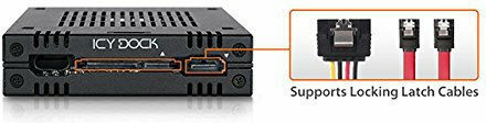 Icy Dock ExpressCage 2x 2.5 Inch SAS/SATA HDD/SSD Mobile Rack for External 3.5 Inch Bay-Comparable to Tray-less Design Μαύρο (MB742SP-B)