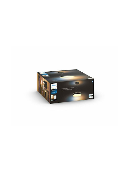 Philips Enrave Ρυθμιζόμενο Κρεμαστό Φωτιστικό Μαύρο LED με Ρυθμιζόμενο Λευκό Φως 42.5εκ.