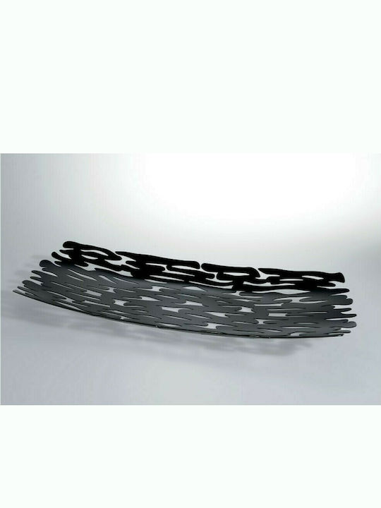 Alessi Rectangular Metallic Decorative Platter ark Black 51x19x5cm
