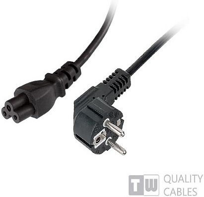 LogiLink Schuko - IEC C5 Cable 1.8m Μαύρο CP093