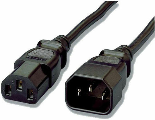 Equip IEC C13 - IEC C14 Cable 1.8m Black (112100)