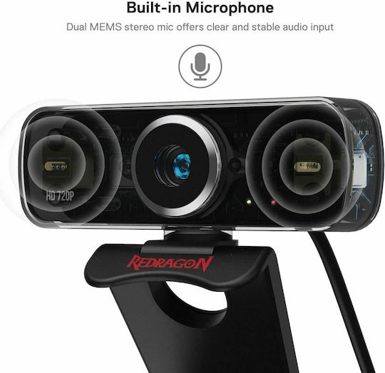Redragon Hitman Web Camera Full HD 1080p 28.11.0002