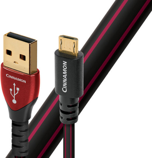 Audioquest Braided USB 2.0 to micro USB Cable 0.75m (Cinnamon)