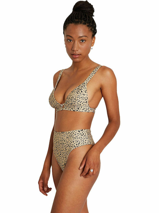 Ur An Animal Bikini Slip Talie Înaltă Animal Print