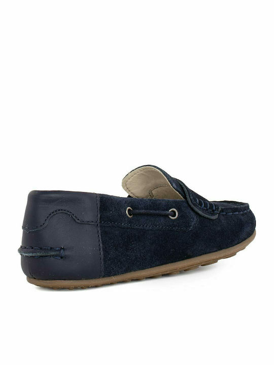 Boys Suede Slip-On Moccasins Blue