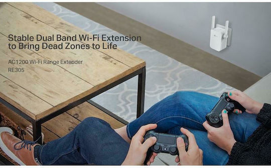 TP-LINK RE305 v3 WiFi Extender Dual Band (2.4 & 5GHz) 1200Mbps