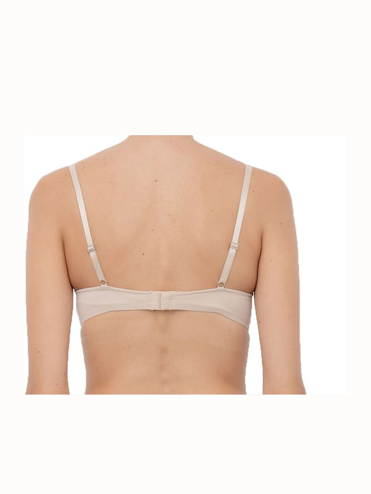 Desiderio Regg Plunge Push Up Plunge Bra without Underwire Nude