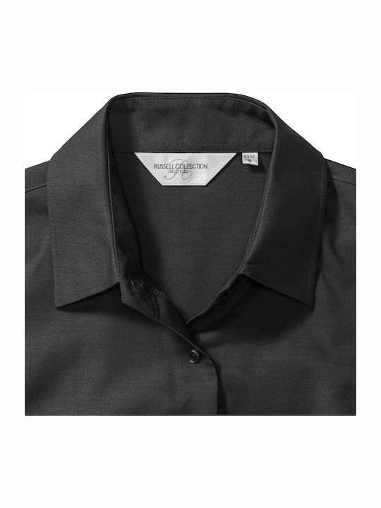 Russell Europe Γυναικείο Διαφημιστικό T-shirt Κοντομάνικο σε Μαύρο Χρώμα
