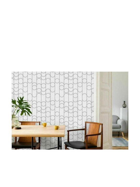 Wallpaper Galactik Vinyl White L1000xW53cm Washable