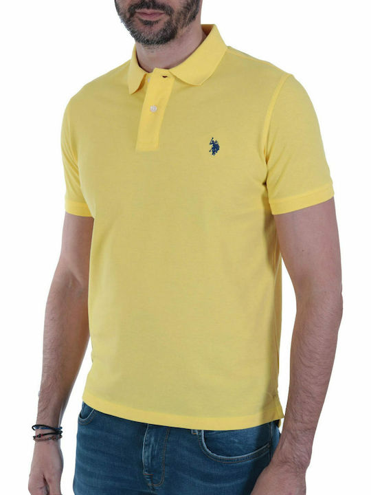 Institutional Polo Short Sleeve Yellow Blouse