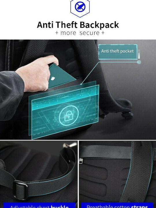 Bopai Waterproof Backpack Backpack for 15.6" Laptop Black 61-07311