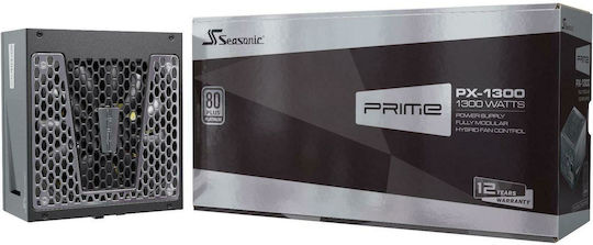 Seasonic Prime PX-1300 1300W Μαύρο Τροφοδοτικό Υπολογιστή Full Modular 80 Plus Platinum