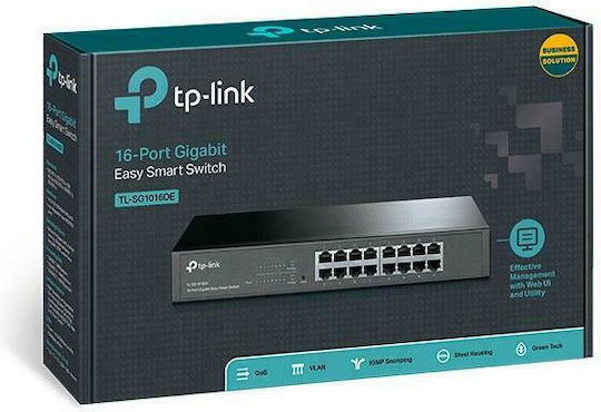 TP-LINK TL-SG1016DE Managed L2 Switch with 16 Ethernet Ports
