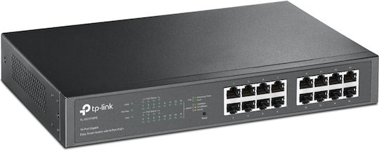 TP-LINK TL-SG1016PE v2 Negestionat L2 PoE+ Switch cu 16 Porturi Gigabit (1Gbps) Ethernet