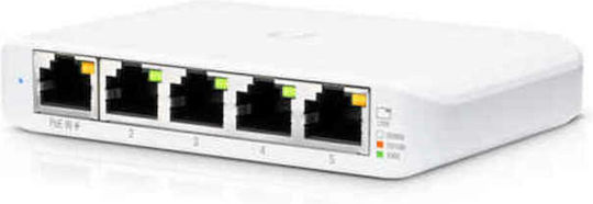 Ubiquiti USW Flex Mini (3-Pack) Managed L2 PoE+ Switch with 5 Gigabit (1Gbps) Ethernet Ports