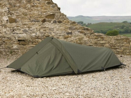Snugpak Ionosphere 1 Палатка за къмпинг Иглу Туристическа Каки с Двоен Плат 3 Сезона за 1 Човек Водоустойчива 5000mm 240x100x70см