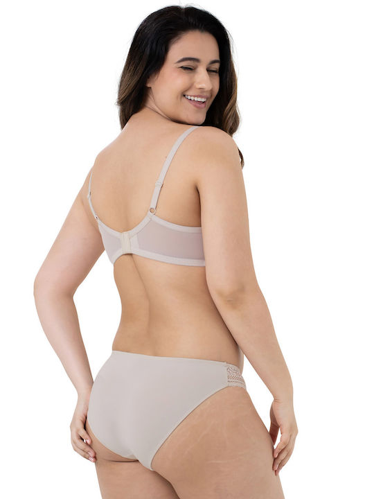 Ivory/White Сутиен с лека подложка & с Банели 2Pack