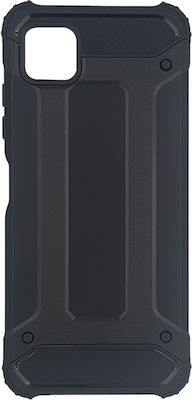 Hurtel Hybrid Armor Plastic Back Cover Durable Black (Galaxy A22 5G)