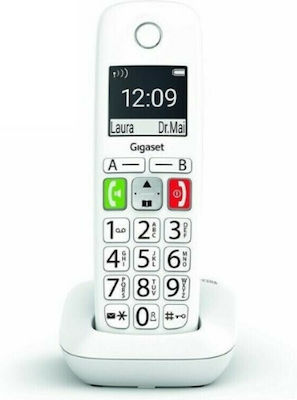 Gigaset E290 Cordless Phone with Speaker Suitable for Seniors White