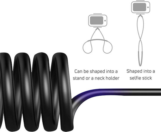 Gadgetmonster Lazy Neck Βάση Λαιμού για Κινητό σε Μαύρο χρώμα