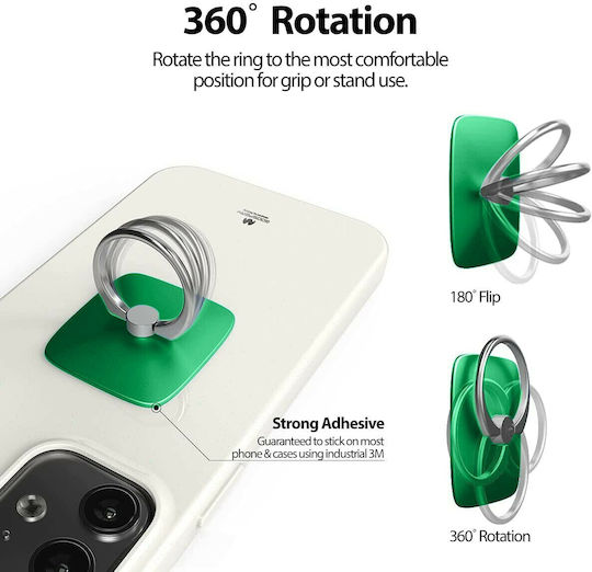 Mercury Wow Ring Holder for Mobile Phone in Green Colour